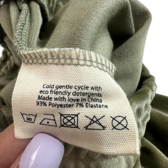 Free People Araminta James Velour Trackie Pant – Khaki – Size 6 / XS – NWT - Picture 8 of 10